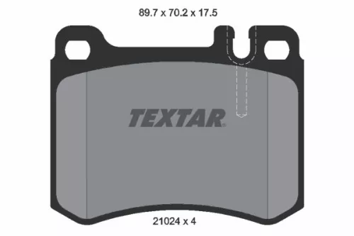TEXTAR TEXTAR 2102404 1x TEXTAR 2102404 Brake Pad Set 