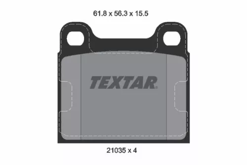 TEXTAR TEXTAR 2103501 1x TEXTAR 2103501 Brake Pad Set 