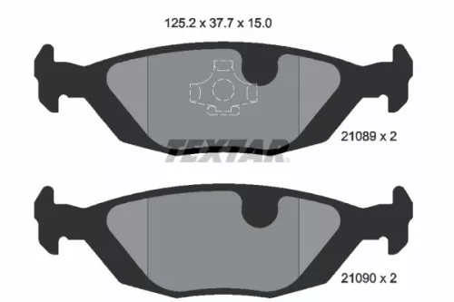 1x TEXTAR 2108902 Brake Pad Set