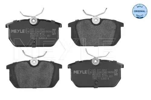 Meyle Rear Brake Pad Set For Alfa Romeo Fiat Lancia 145 146 155 33 Ba