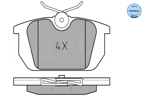 MEYLE MEYLE 025 211 0314 Meyle Rear Brake Pad Set For Alfa Romeo Fiat Lancia 145 146 155 33 Ba 