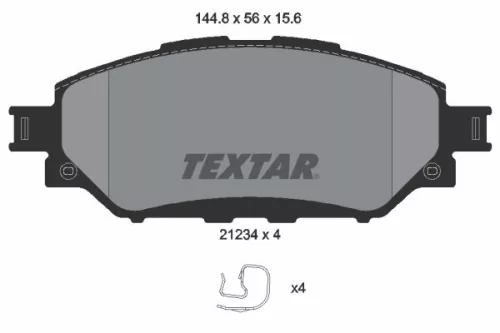 TEXTAR TEXTAR 2123401 1x TEXTAR 2123401 Brake Pad Set 