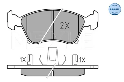 MEYLE MEYLE 025 219 7617/W Meyle Front Brake Pad Set For Toyota Avensis 