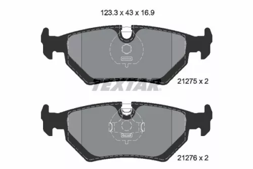 TEXTAR TEXTAR 2127504 1x TEXTAR 2127504 Brake Pad Set 