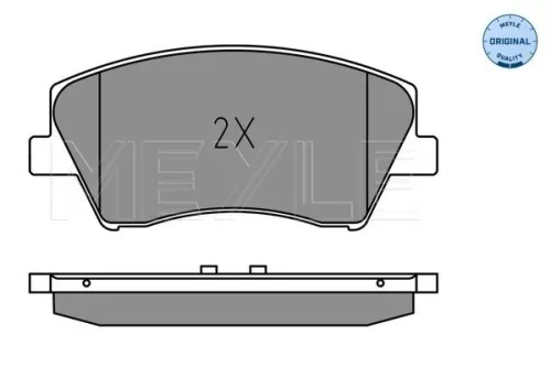 MEYLE MEYLE 025 225 1817 Meyle Front Brake Pad Set For Hyundai Kia Elantra Ioniq Niro 