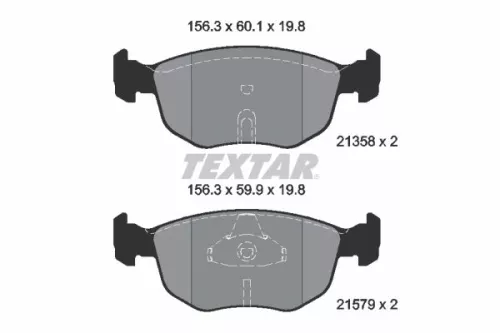 TEXTAR TEXTAR 2135803 1x TEXTAR 2135803 Brake Pad Set 