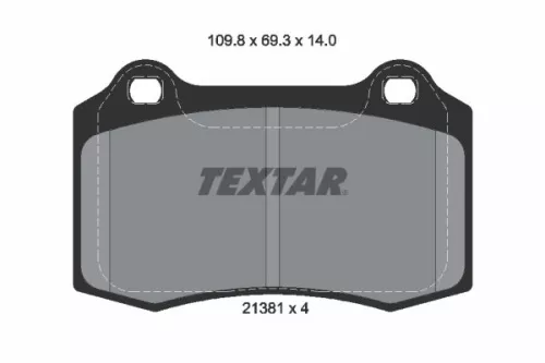 TEXTAR TEXTAR 2138104 1x TEXTAR 2138104 Brake Pad Set 