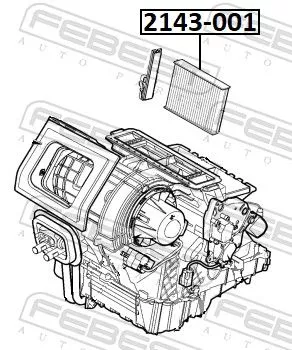 FEBEST FEBEST 2143001 1x Filter, cabin air 