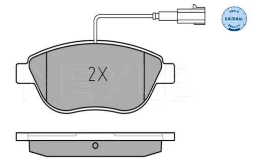 MEYLE MEYLE 025 237 0918/W Meyle Front Brake Pad Set For Abarth Fiat Opel Vauxhall 500 / 595 / 6 