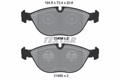 TEXTAR TEXTAR 2148401 1x TEXTAR 2148401 Brake Pad Set 