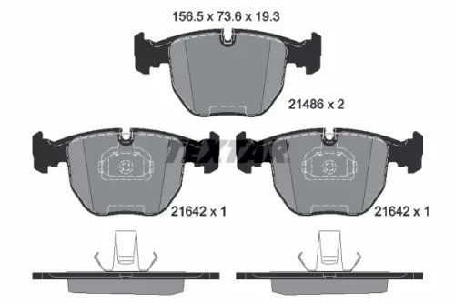 TEXTAR TEXTAR (2148602) 1x Brake Kit, disc brake 