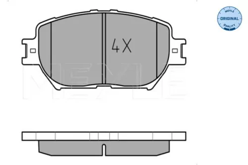 MEYLE MEYLE 025 239 2817 Meyle Front Brake Pad Set For Toyota Camry 