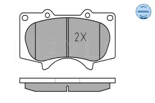 MEYLE MEYLE 025 240 2417/W Meyle Front Brake Pad Set For Lexus Mitsubishi Toyota Fortuner Gx Hil 