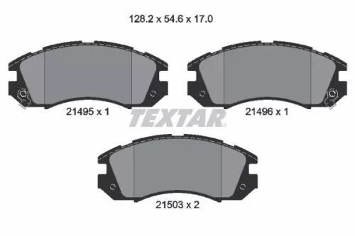 TEXTAR TEXTAR 2149501 1x TEXTAR 2149501 Brake Pad Set 