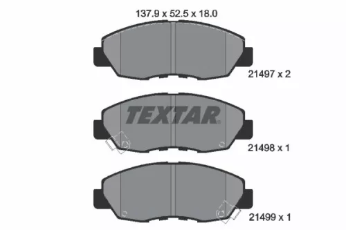 TEXTAR TEXTAR (2149701) 1x Brake Kit, disc brake 