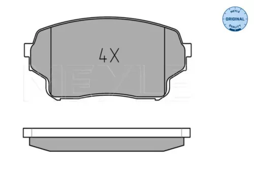 MEYLE MEYLE 025 243 0115/W Meyle Front Brake Pad Set For Suzuki Grand Vitara 