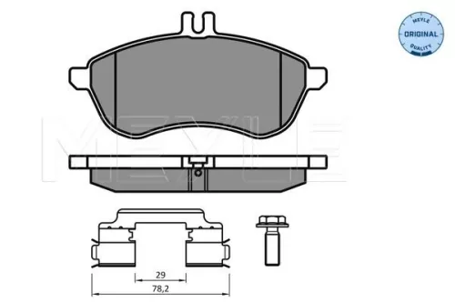 MEYLE MEYLE 025 243 0620/K2 Meyle Front Brake Pad Set For Mercedes-benz C-class E-class 