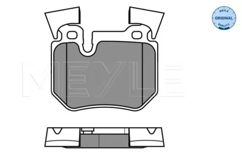 MEYLE MEYLE 025 243 1517 Meyle Rear Brake Pad Set For Bmw 1 3 