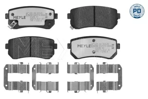 MEYLE MEYLE 025 243 2015/PD Meyle Pd Rear Brake Pad Set For Hyundai Kia Accent Cee'd Cerato Cerato K 