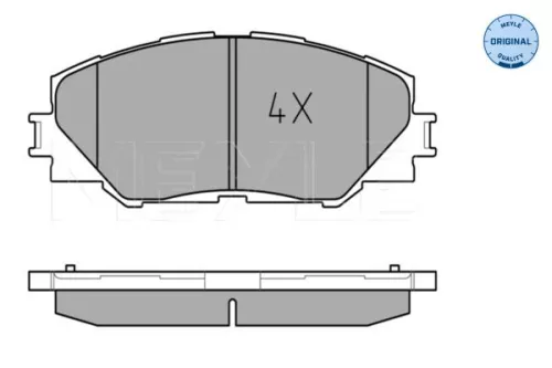 MEYLE MEYLE 025 243 3717 Meyle Front Brake Pad Set For Toyota Auris Prius Plus Rav 4 