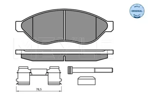 Meyle Front Brake Pad Set For Citroën Fiat Peugeot Boxer Ducato Jumpe