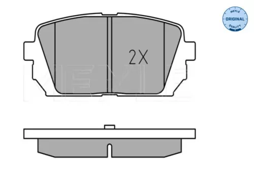 MEYLE MEYLE 025 244 9116/W Meyle Rear Brake Pad Set For Kia Carens 