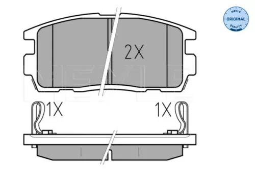 MEYLE MEYLE 025 244 9815/W Meyle Rear Brake Pad Set For Chevrolet Opel Vauxhall Antara Captiva 