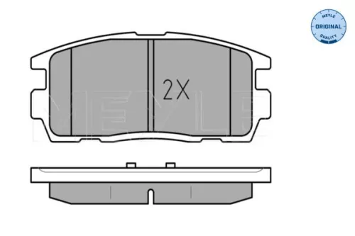 MEYLE MEYLE 025 244 9815/W Meyle Rear Brake Pad Set For Chevrolet Opel Vauxhall Antara Captiva 
