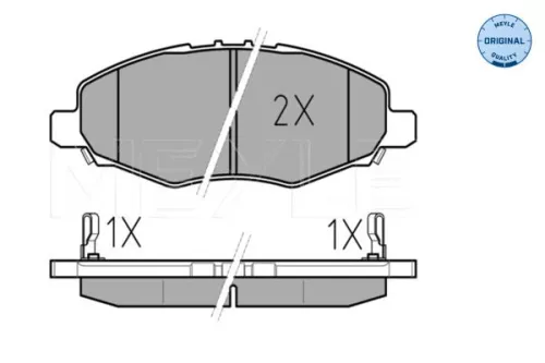 MEYLE MEYLE 025 245 2316/W Meyle Front Brake Pad Set For Toyota Hilux 