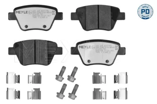 MEYLE MEYLE 025 245 6317/PD Meyle Pd Rear Brake Pad Set For Audi Seat Skoda Vw A1 A3 Altea Altea Xl  