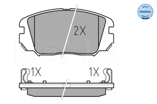 MEYLE MEYLE 025 246 1817/W Meyle Front Brake Pad Set For Hyundai Grandeur Sonata Tucson 
