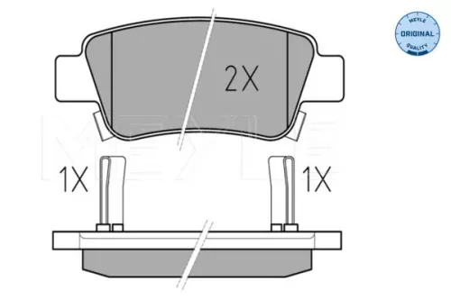 MEYLE MEYLE 025 246 3516/W Meyle Rear Brake Pad Set For Honda Cr-v 
