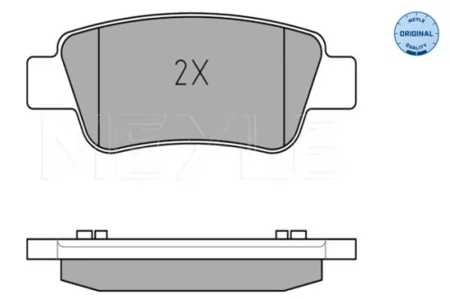 MEYLE MEYLE 025 246 3516/W Meyle Rear Brake Pad Set For Honda Cr-v 