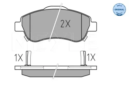 MEYLE MEYLE 025 246 3819/W Meyle Front Brake Pad Set For Honda Cr-v 