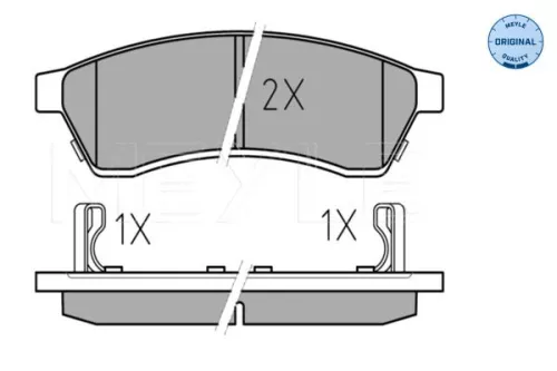 MEYLE MEYLE 025 247 4414/W Meyle Rear Brake Pad Set For Chevrolet Epica 