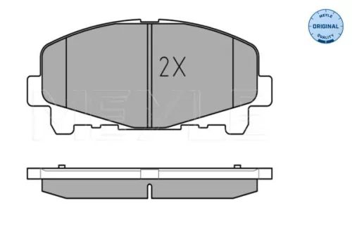 MEYLE MEYLE 025 247 6616 Meyle Front Brake Pad Set For Honda Accord 