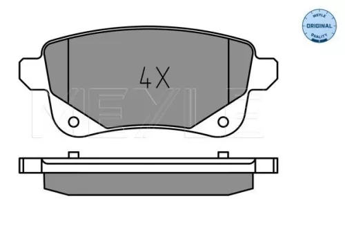 MEYLE MEYLE 025 248 2016 Meyle Rear Brake Pad Set For Renault Espace Grand Scénic Megane Scéni 