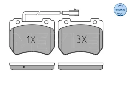 MEYLE MEYLE 025 248 5215/W Meyle Front Brake Pad Set For Alfa Romeo 159 Brera Spider 