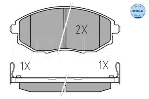 MEYLE MEYLE 025 248 6417/W Meyle Front Brake Pad Set For Chevrolet Epica 