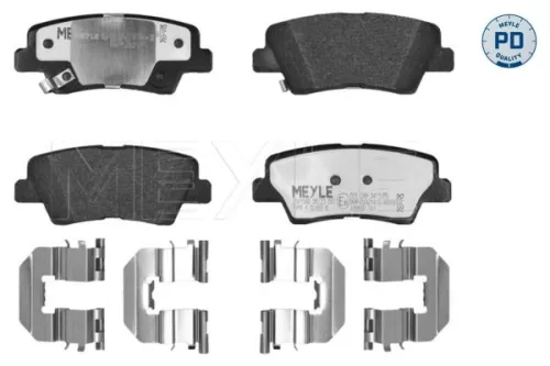 Meyle Pd Rear Brake Pad Set For Hyundai Kia Ssangyong Actyon Elantra Kor