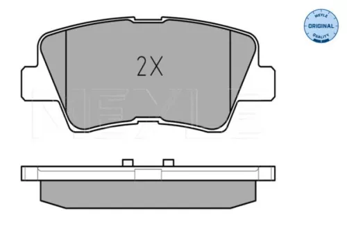 MEYLE MEYLE 025 249 3415/W Meyle Rear Brake Pad Set For Hyundai Kia Ssangyong Actyon Elantra Kor 