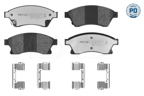 MEYLE MEYLE 025 250 3118/PD Meyle Pd Front Brake Pad Set For Chevrolet Opel Vauxhall Astra Astra J A 