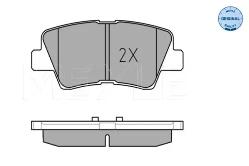 MEYLE MEYLE 025 253 3715/W Meyle Rear Brake Pad Set For Hyundai Kia Ssangyong Accent Bayon Caren 