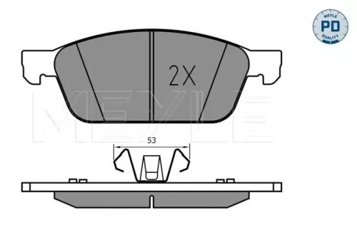 Meyle Pd Front Brake Pad Set For Ford Tourneo Connect / Grand Tourneo Co