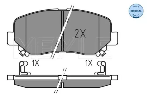 MEYLE MEYLE 025 255 6416 Meyle Front Brake Pad Set For Mazda Cx-5 