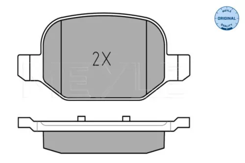 MEYLE MEYLE 025 256 5217 Meyle Rear Brake Pad Set For Fiat 500l 