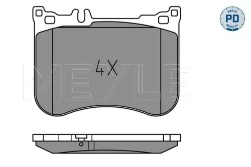 MEYLE MEYLE 025 257 0617/PD Meyle Pd Front Brake Pad Set For Mercedes-benz Sl 