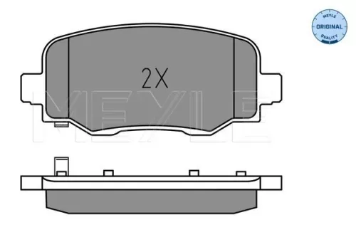 MEYLE MEYLE 025 257 3418 Meyle Rear Brake Pad Set For Jeep Cherokee 