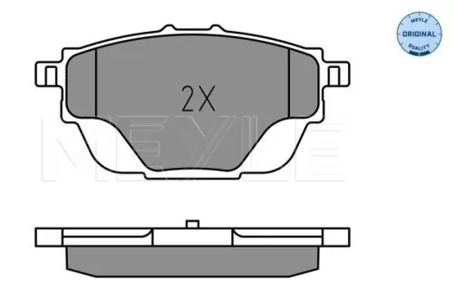 MEYLE MEYLE 025 258 2717 Meyle Rear Brake Pad Set For Citroën Ds Opel Peugeot Vauxhall 3008 30 