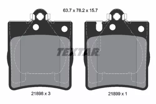 TEXTAR TEXTAR (2189803) 1x Brake Kit, disc brake 